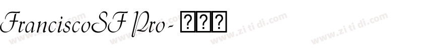 FranciscoSF Pro字体转换
